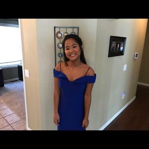 Royal blue prom dress